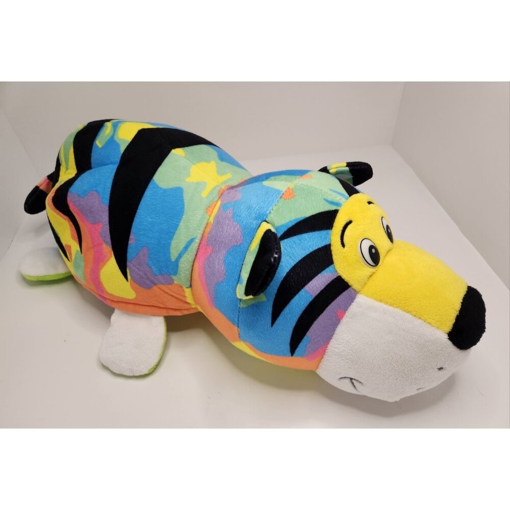 Flipazoo Turtle/Tiger Plush Reversible 2 In 1 Stuffed‎ Animal 18” Pillow Toy